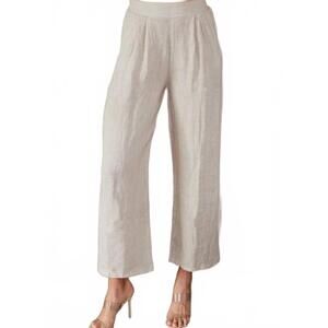NEW VENTI6 moonflower trousers in natural linen